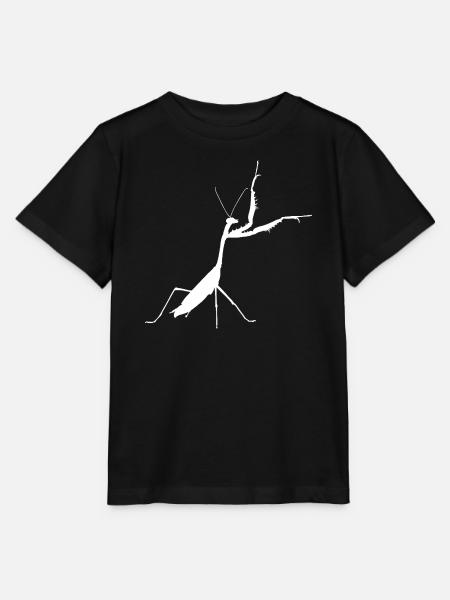 Gottesanbeterin weiss - Stanley/Stella Kinder T-Shirt MINI CREATOR  - Schwarz