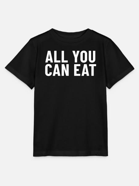 All You Can Eat - Stanley/Stella MINI CREATOR Kids’ T-Shirt - black