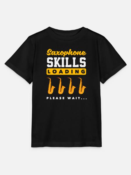 Saxophon-kenntnisse Loading Please Wait - Stanley/Stella Kinder T-Shirt MINI CREATOR  - Schwarz