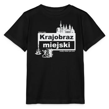 Paysage urbain - Polonais - prêt quand vous voulez - T-shirt bio MINI CREATOR Stanley/Stella Enfant - noir - Devant - Mikhail (115cm)
