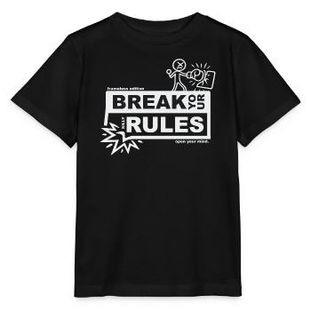 Brise tes règles ridicules - édition sans cadre - T-shirt bio MINI CREATOR Stanley/Stella Enfant - noir - Devant - Mikhail (115cm)