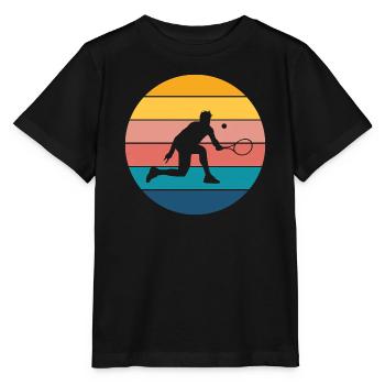 Tennis - Stanley/Stella Kinder T-Shirt MINI CREATOR  - Schwarz - Vorne - Mikhail (115cm)