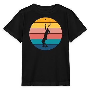 Tennis - Stanley/Stella Kinder T-Shirt MINI CREATOR  - Schwarz - Vorne - Mikhail (115cm)