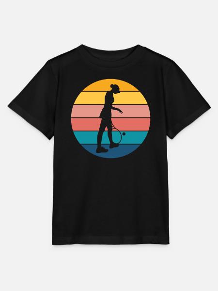 Tennis - Stanley/Stella Kinder T-Shirt MINI CREATOR - Schwarz