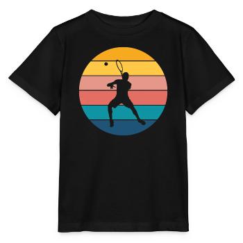 Tennis - Stanley/Stella Kinder T-Shirt MINI CREATOR  - Schwarz - Vorne - Mikhail (115cm)