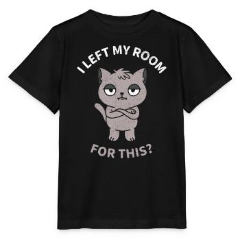 J’ai quitté ma chambre pour ça ? - T-shirt bio MINI CREATOR Stanley/Stella Enfant - noir - Devant - Mikhail (115cm)