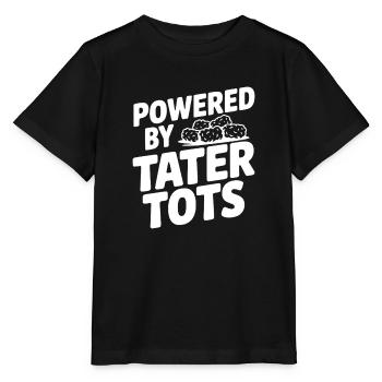 Powered by Tater Tots - Stanley/Stella MINI CREATOR Kids’ T-Shirt - black - Front - Mikhail (115cm)