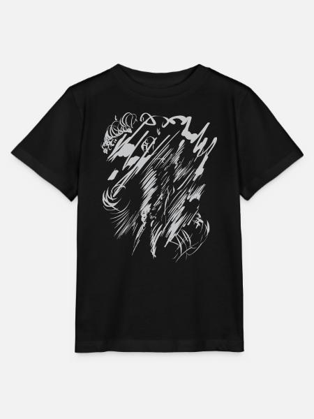 Hintergrund Abstrakte Kunst - Grau - Stanley/Stella Kinder T-Shirt MINI CREATOR - Schwarz