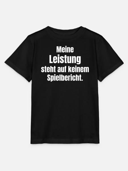 Meine Leistung – Kein Spielbericht - Stanley/Stella Kinder T-Shirt MINI CREATOR - Schwarz