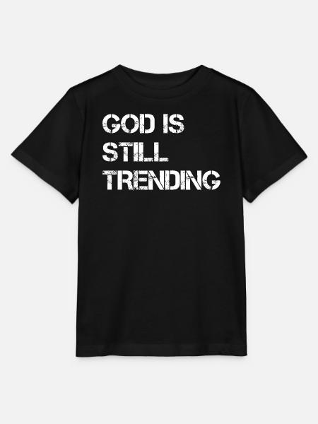 Gott bleibt im Trend - Stanley/Stella Kinder T-Shirt MINI CREATOR  - Schwarz