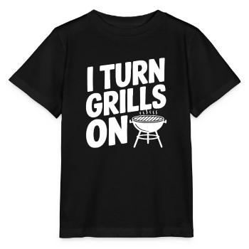 J'allume les grils - T-shirt bio MINI CREATOR Stanley/Stella Enfant - noir - Devant - Mikhail (115cm)
