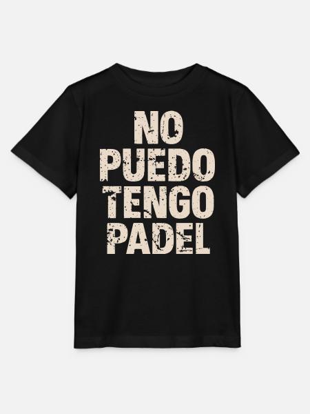 Lustiges Padel Sport Spruch - No Puedo Tengo Padel - Stanley/Stella Kinder T-Shirt MINI CREATOR - Schwarz