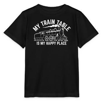 Locomotive Model Railway - Stanley/Stella MINI CREATOR Kids’ T-Shirt - black - Front - Mikhail (115cm)