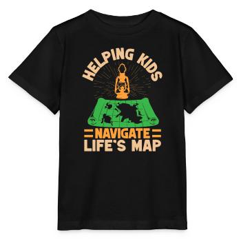 Girl Scout Leader Helping Kids Navigate Scout - Stanley/Stella Kinder T-Shirt MINI CREATOR  - Schwarz - Vorne - Mikhail (115cm)
