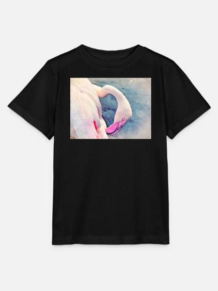 Flamingo - Stanley/Stella Kinder T-Shirt MINI CREATOR  - Schwarz