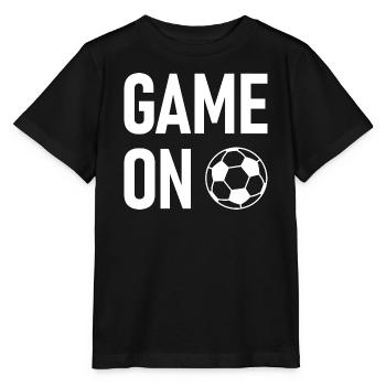 Match de football de fußball lancé - T-shirt bio MINI CREATOR Stanley/Stella Enfant - noir - Devant - Mikhail (115cm)
