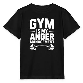 La salle de sport est ma gestion de la colère - T-shirt bio MINI CREATOR Stanley/Stella Enfant - noir - Devant - Mikhail (115cm)
