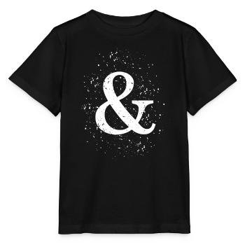 Grunge Ampersand - T-shirt bio MINI CREATOR Stanley/Stella Enfant - noir - Devant - Mikhail (115cm)