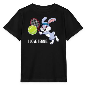 Ich liebe Tennis - Stanley/Stella Kinder T-Shirt MINI CREATOR  - Schwarz - Vorne - Mikhail (115cm)