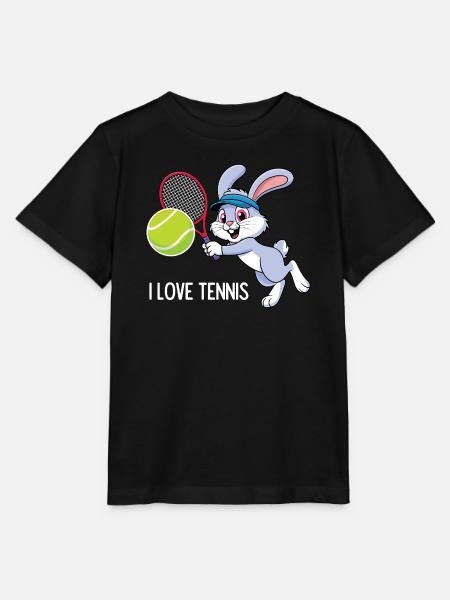 Ich liebe Tennis - Stanley/Stella Kinder T-Shirt MINI CREATOR - Schwarz