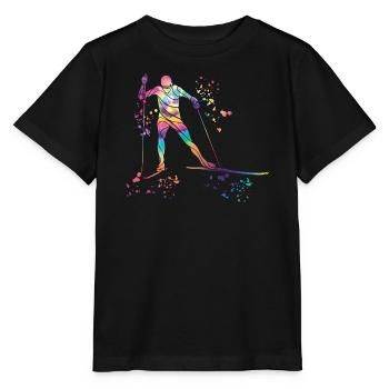 Ski de fond Ski de fond - T-shirt bio MINI CREATOR Stanley/Stella Enfant - noir - Devant - Mikhail (115cm)