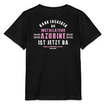 Installer Trainee Training Apprenticeship Trainee Women - Stanley/Stella MINI CREATOR Kids’ T-Shirt - black - Front - Mikhail (115cm)