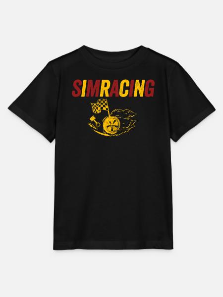 SimRacing Heatwave Emblem - Stanley/Stella Kinder T-Shirt MINI CREATOR  - Schwarz