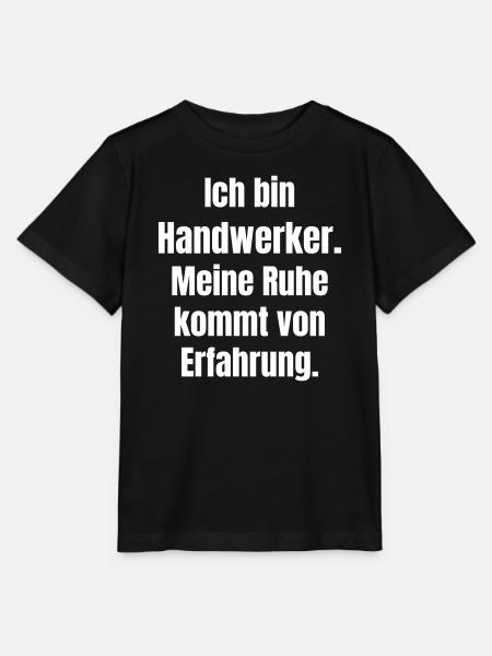 Handwerker Ruhe durch Erfahrung - Stanley/Stella Kinder T-Shirt MINI CREATOR - Schwarz