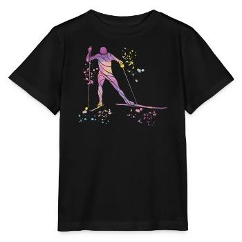 Ski de fond Ski de fond - T-shirt bio MINI CREATOR Stanley/Stella Enfant - noir - Devant - Mikhail (115cm)