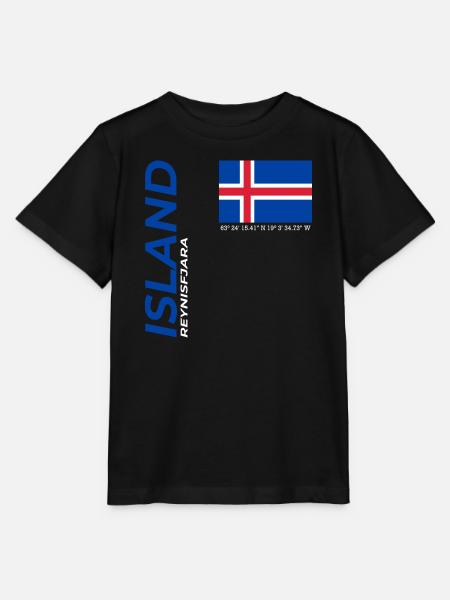 Reynisfjara - Stanley/Stella Kinder T-Shirt MINI CREATOR - Schwarz