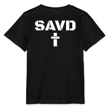 Croix rédempte Bible Foi chrétienne Jésus Erl - T-shirt bio MINI CREATOR Stanley/Stella Enfant - noir - Devant - Mikhail (115cm)