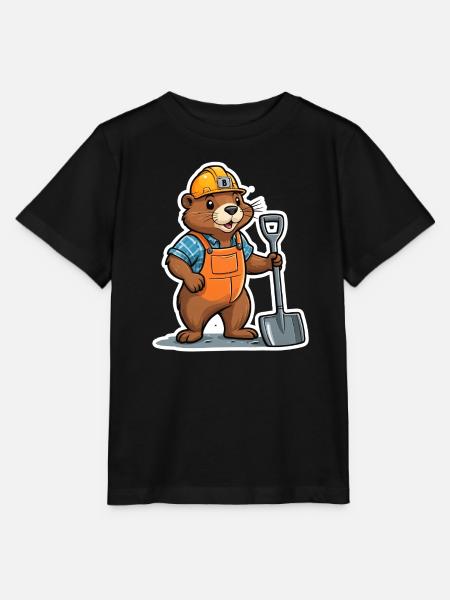 Baustellen Bieber - Stanley/Stella Kinder T-Shirt MINI CREATOR - Schwarz
