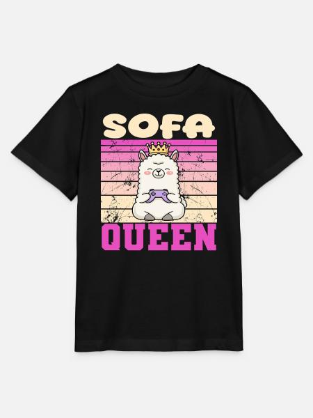Lama gamerin - Stanley/Stella Kinder T-Shirt MINI CREATOR - Schwarz