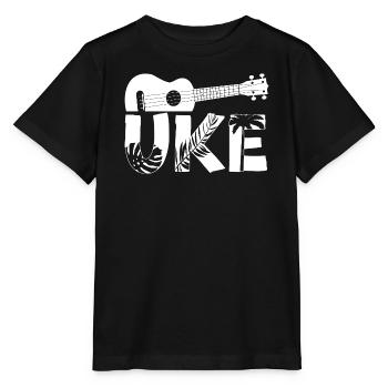 Hawaiian Ukulele Uke Uke - Stanley/Stella MINI CREATOR Kids’ T-Shirt - black - Front - Mikhail (115cm)
