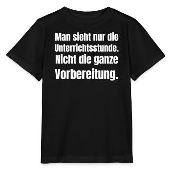 Only the lesson, not preparation - Stanley/Stella MINI CREATOR Kids’ T-Shirt - black - Front - Mikhail (115cm)