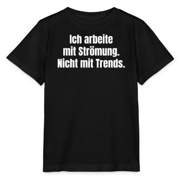 Currents instead of trends for anglers - Stanley/Stella MINI CREATOR Kids’ T-Shirt - black - Front - Mikhail (115cm)