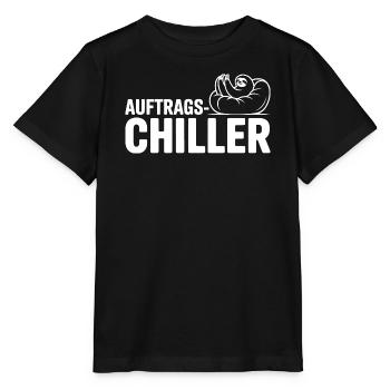 Commander Chiller Commander Chiller Bureau Sloth - T-shirt bio MINI CREATOR Stanley/Stella Enfant - noir - Devant - Mikhail (115cm)