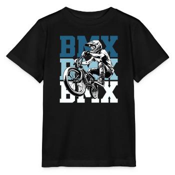 BMX Bike Street Culture - Stanley/Stella Kinder T-Shirt MINI CREATOR  - Schwarz - Vorne - Mikhail (115cm)