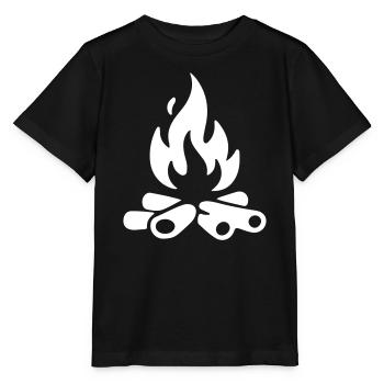Campfire Firewood - Stanley/Stella MINI CREATOR Kids’ T-Shirt - black - Front - Mikhail (115cm)