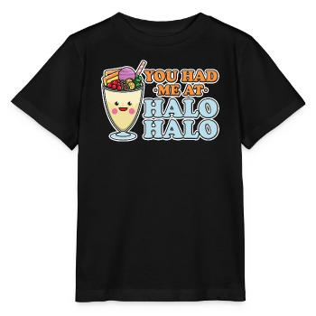 You Had Me At Halo Halo Filipino Dessert Graphic - Stanley/Stella MINI CREATOR Kids’ T-Shirt - black - Front - Mikhail (115cm)