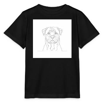 Rottweiler - Stanley/Stella Kinder T-Shirt MINI CREATOR  - Schwarz - Vorne - Mikhail (115cm)