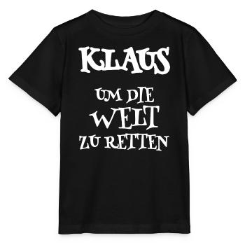Retter Klaus - Stanley/Stella Kinder T-Shirt MINI CREATOR  - Schwarz - Vorne - Mikhail (115cm)