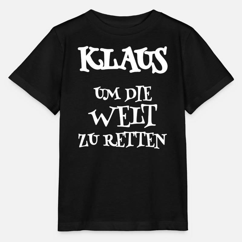 Retter Klaus - Stanley/Stella Kinder T-Shirt MINI CREATOR  - Schwarz
