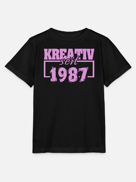 Kreativ 1987 - Stanley/Stella Kinder T-Shirt MINI CREATOR  - Schwarz
