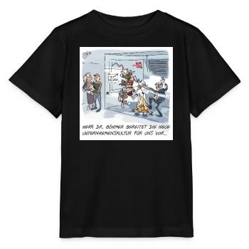 New corporate culture sparked - Stanley/Stella MINI CREATOR Kids’ T-Shirt - black - Front - Mikhail (115cm)