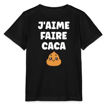 caca - T-shirt bio MINI CREATOR Stanley/Stella Enfant - noir - Devant - Mikhail (115cm)