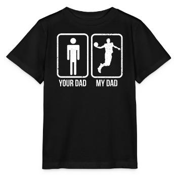 Basket de mon père contre ton père - T-shirt bio MINI CREATOR Stanley/Stella Enfant - noir - Devant - Mikhail (115cm)