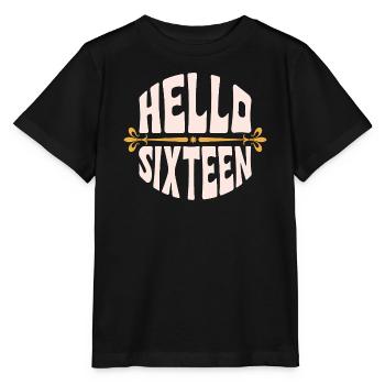 Hello Sixteen Vintage Emblem - Stanley/Stella MINI CREATOR Kids’ T-Shirt - black - Front - Mikhail (115cm)