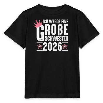 I Will Be Big Sister 2026 Pregnancy - Stanley/Stella MINI CREATOR Kids’ T-Shirt - black - Front - Mikhail (115cm)