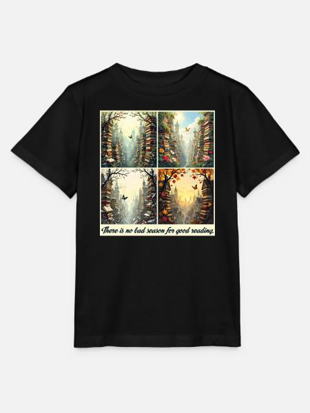 Jahreszeitlicher Lesebogen - Stanley/Stella Kinder T-Shirt MINI CREATOR - Schwarz